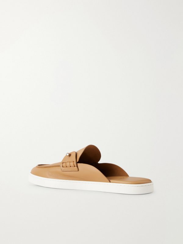 Chanme Embellished Leather Mules - BK Chanme Embellished Leather Mules - BK