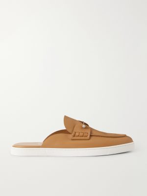 Chanme Embellished Leather Mules Chanme Embellished Leather Mules