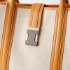 Nox Leather-Trimmed Linen Tote Bag - CU Nox Leather-Trimmed Linen Tote Bag - CU