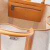 Nox Leather-Trimmed Linen Tote Bag - E1 Nox Leather-Trimmed Linen Tote Bag - E1
