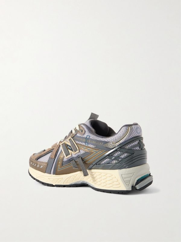 1906 Tech Explosion Mesh, Brushed-Suede and Rubber Sneakers - BK