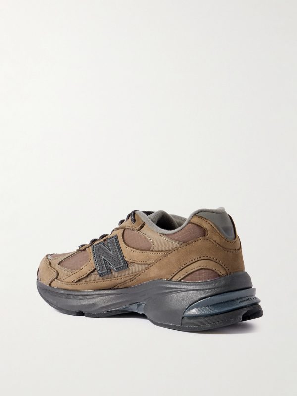 ABZORB 2010 Suede and Mesh Sneakers - BK