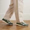 1500 Leather-Trimmed Suede and Mesh Sneakers - OU