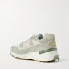 992 MIUSA Leather-Trimmed Mesh and Suede Sneakers - BK 992 MIUSA Leather-Trimmed Mesh and Suede Sneakers - BK