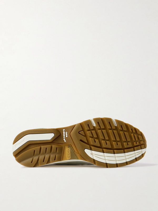 992 MIUSA Leather-Trimmed Mesh and Suede Sneakers - E1 992 MIUSA Leather-Trimmed Mesh and Suede Sneakers - E1
