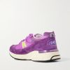 993 MiUSA Leather-Trimmed Mesh and Suede Sneakers - BK