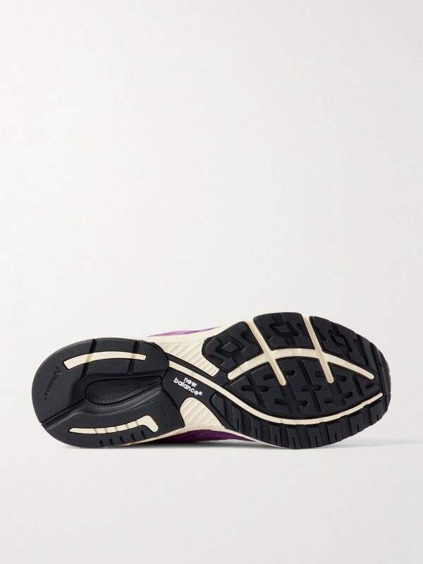 993 MiUSA Leather-Trimmed Mesh and Suede Sneakers - E1