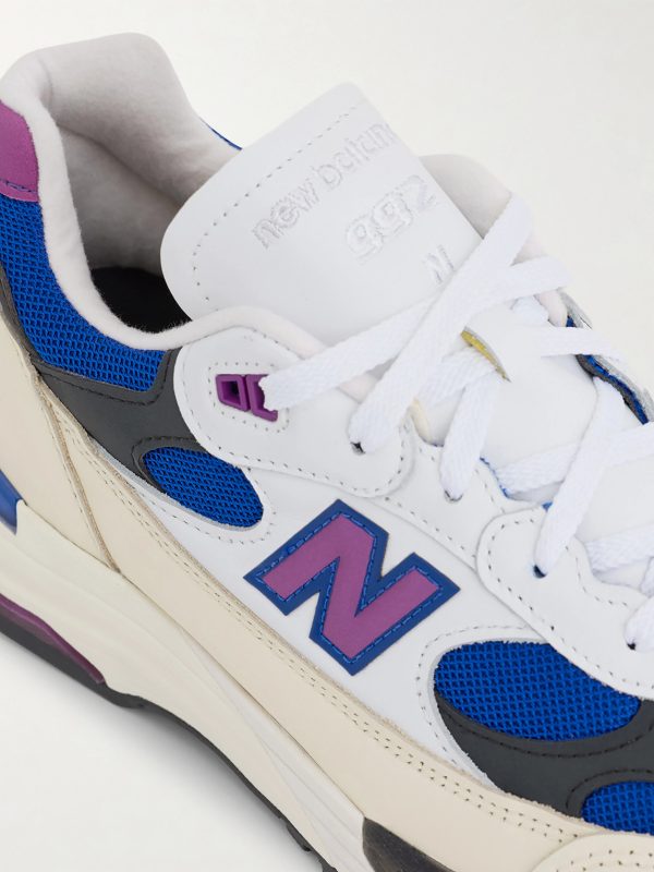 992 Leather-Trimmed Mesh Sneakers - CU 992 Leather-Trimmed Mesh Sneakers - CU