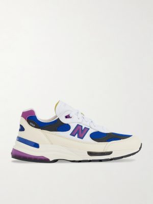 992 Leather-Trimmed Mesh Sneakers 992 Leather-Trimmed Mesh Sneakers