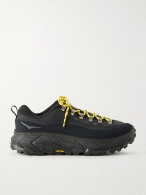 Tor Summit Rubber-Trimmed Nubuck and Mesh Sneakers