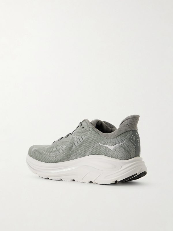 Clifton 10 Rubber-Trimmed Jacquard Running Sneakers - BK Clifton 10 Rubber-Trimmed Jacquard Running Sneakers - BK