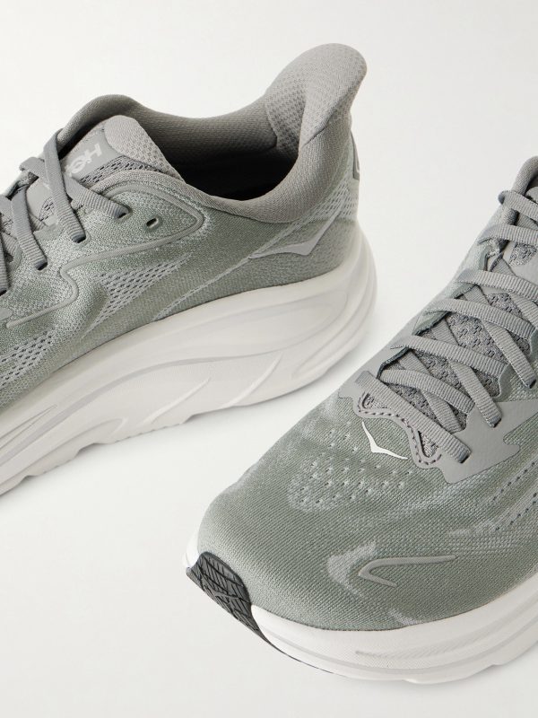 Clifton 10 Rubber-Trimmed Jacquard Running Sneakers - CU Clifton 10 Rubber-Trimmed Jacquard Running Sneakers - CU