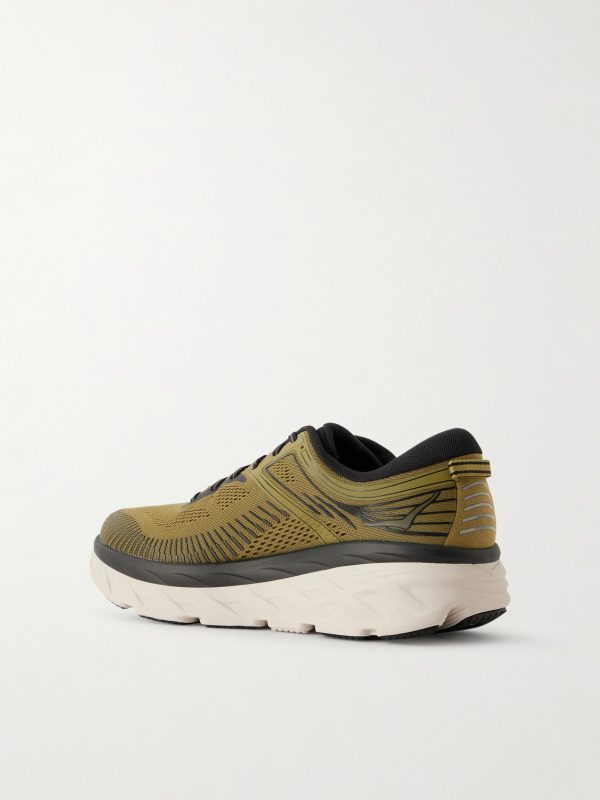 Bondi 7 Rubber-Trimmed Mesh Running Sneakers - BK Bondi 7 Rubber-Trimmed Mesh Running Sneakers - BK
