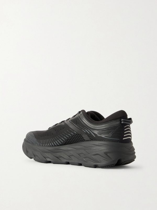 Bondi 7 Rubber-Trimmed Mesh Running Sneakers - BK