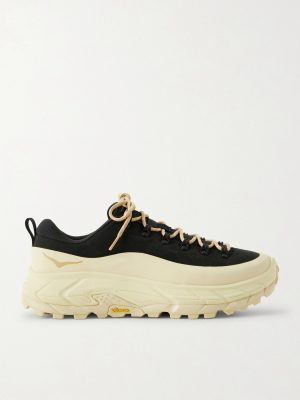 Tor Summit Rubber-Trimmed Nubuck and Mesh Sneakers