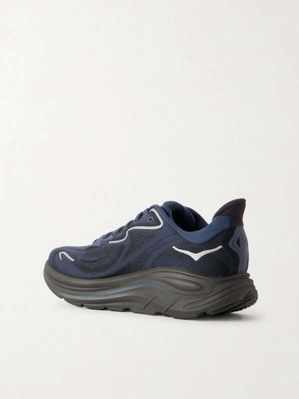 Clifton 10 Rubber-Trimmed Jacquard Running Sneakers - BK