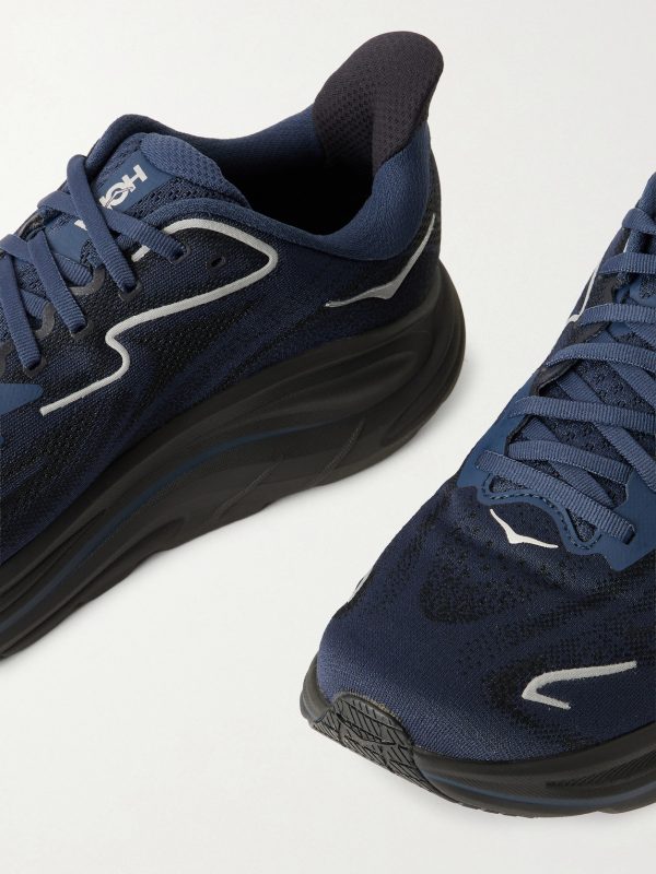 Clifton 10 Rubber-Trimmed Jacquard Running Sneakers - CU