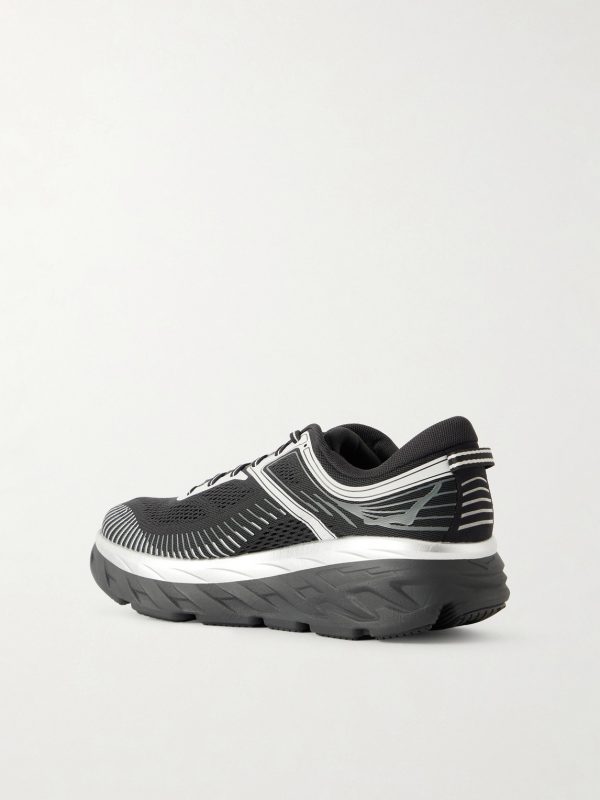 Bondi 7 Rubber-Trimmed Mesh Running Sneakers - BK