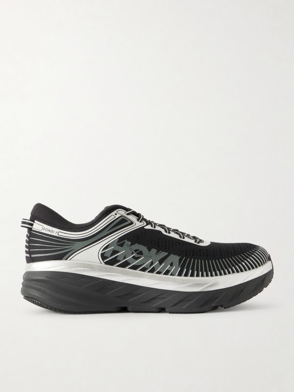 Bondi 7 Rubber-Trimmed Mesh Running Sneakers