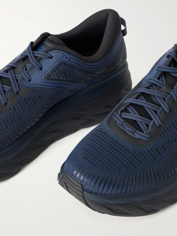 Bondi 7 Rubber-Trimmed Mesh Running Sneakers - CU Bondi 7 Rubber-Trimmed Mesh Running Sneakers - CU