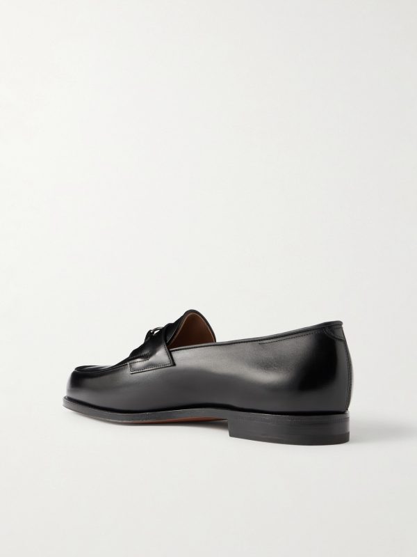Lopez Embellished Leather Penny Loafers - BK Lopez Embellished Leather Penny Loafers - BK