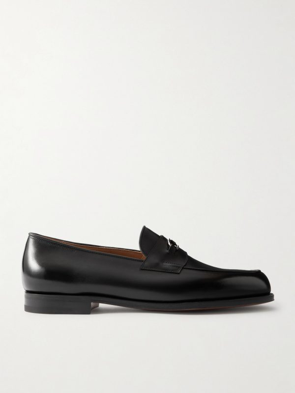 Lopez Embellished Leather Penny Loafers Lopez Embellished Leather Penny Loafers