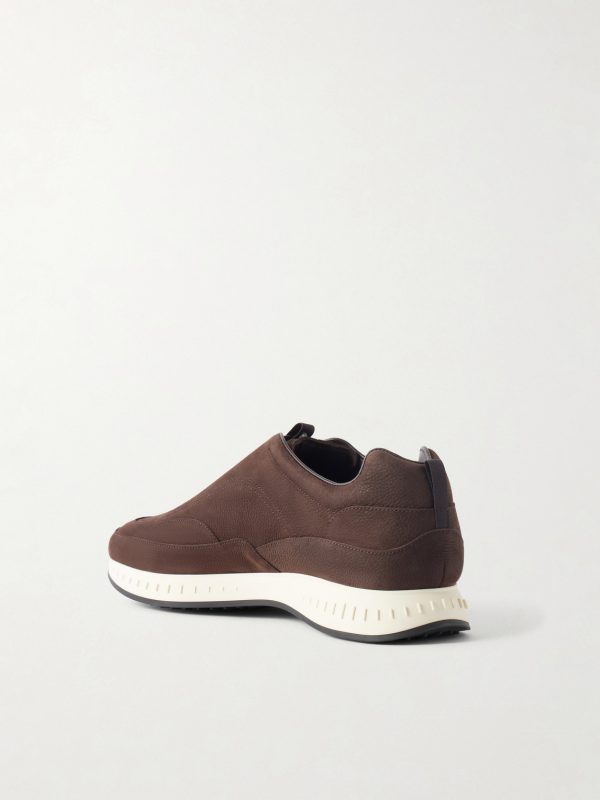 Elastic Stream Nubuck Sneakers - BK