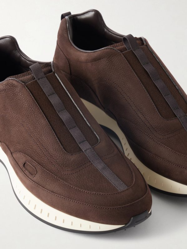 Elastic Stream Nubuck Sneakers - CU