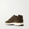 Elastic Stream Suede Sneakers - BK