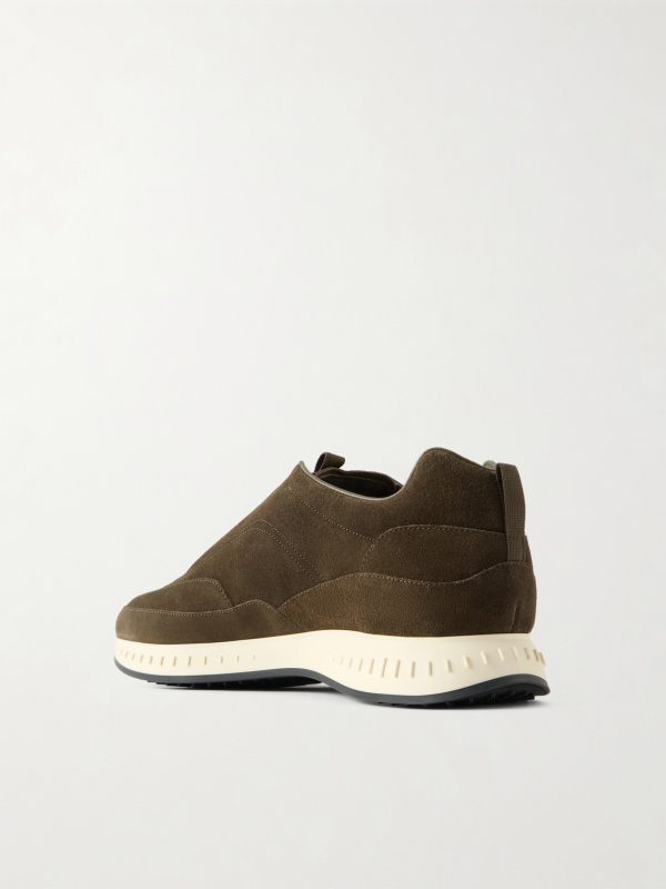 Elastic Stream Suede Sneakers - BK