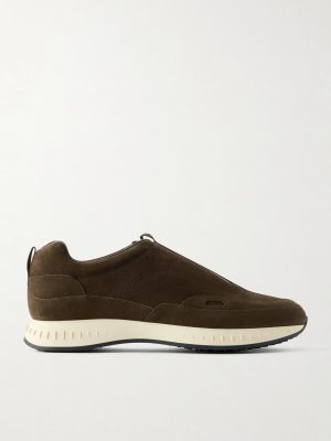 Elastic Stream Suede Sneakers Elastic Stream Suede Sneakers