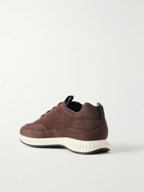 Laced Stream Nubuck Sneakers - BK Laced Stream Nubuck Sneakers - BK