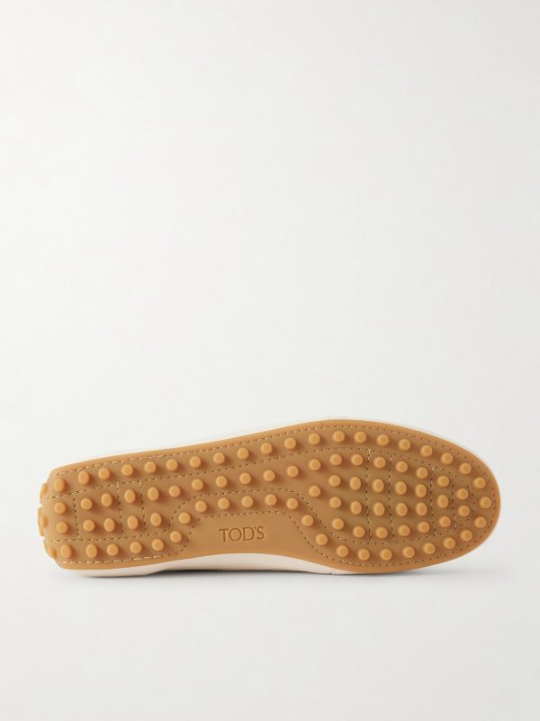 Cassetta Leather-Trimmed Nubuck Sneakers - E1