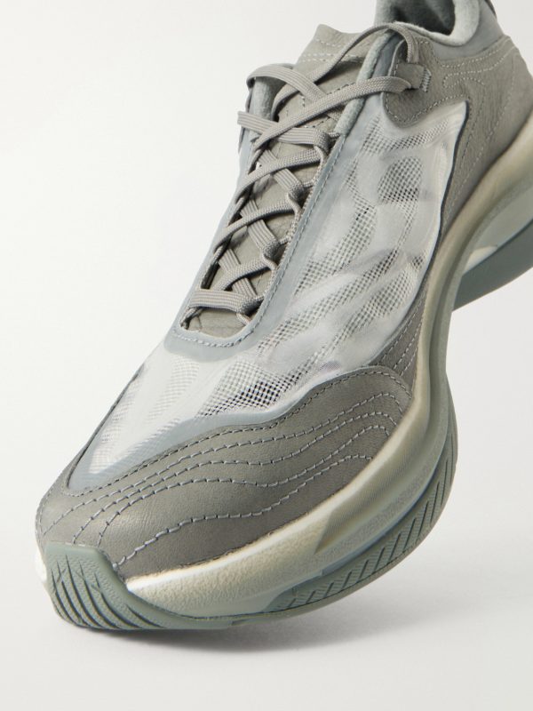 Neuva Advanced Leather-Trimmed Mesh Sneakers - CU