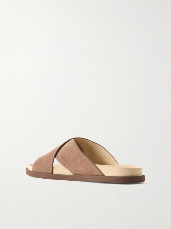 Suede Slides - BK Suede Slides - BK