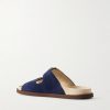 Buckled Suede Sandals - BK Buckled Suede Sandals - BK