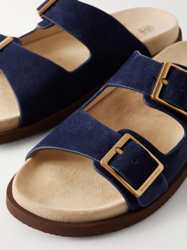 Buckled Suede Sandals - CU Buckled Suede Sandals - CU