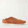 Leather-Trimmed Suede Sneakers Leather-Trimmed Suede Sneakers