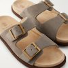 Buckled Suede Sandals - CU