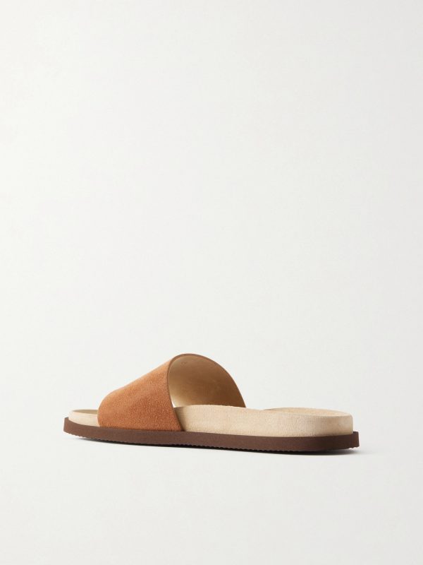 Suede Slides - BK Suede Slides - BK