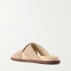 Suede Slides - BK Suede Slides - BK