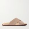 Suede Slides Suede Slides
