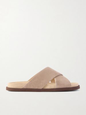 Suede Slides Suede Slides