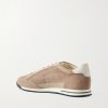 Leather-Trimmed Suede Sneakers - BK Leather-Trimmed Suede Sneakers - BK
