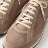 Leather-Trimmed Suede Sneakers - CU Leather-Trimmed Suede Sneakers - CU