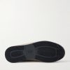 Leather-Trimmed Suede Sneakers - E1 Leather-Trimmed Suede Sneakers - E1