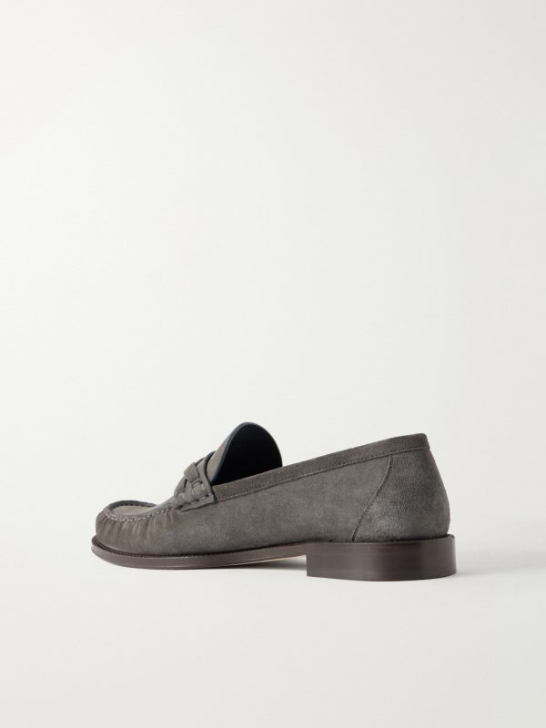 Flex Suede Penny Loafers - BK
