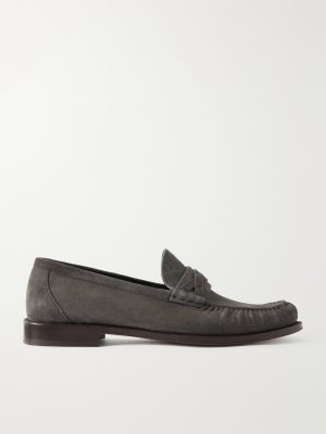 Flex Suede Penny Loafers