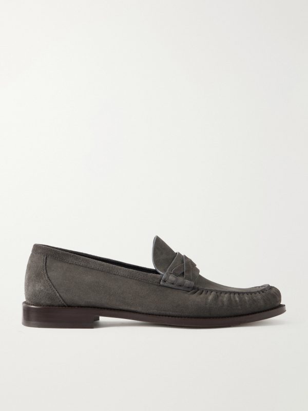 Flex Suede Penny Loafers