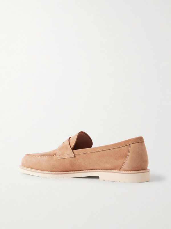 Suede Penny Loafers - BK Suede Penny Loafers - BK